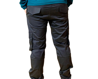 Cotton Cargo Trousers 6 Pockets | Black