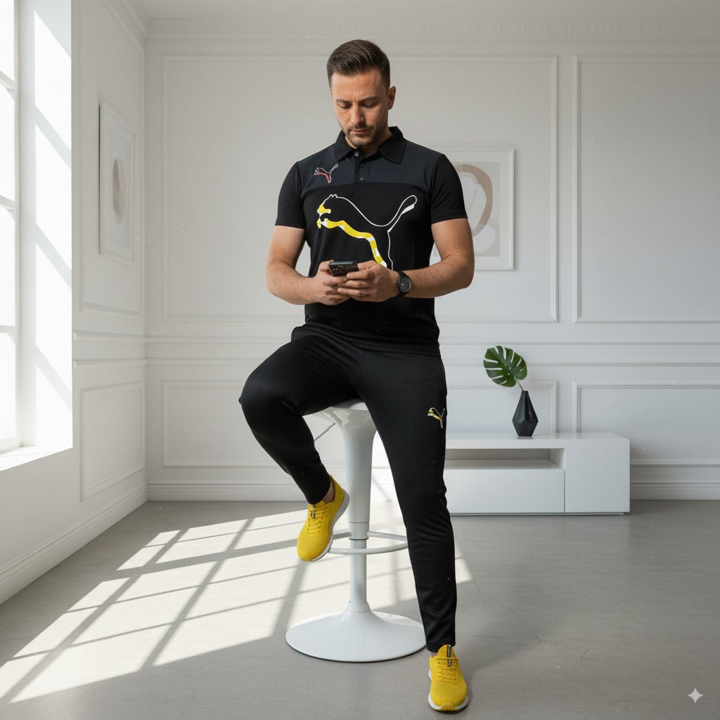 Tracksuit Pum@ Texture | Black