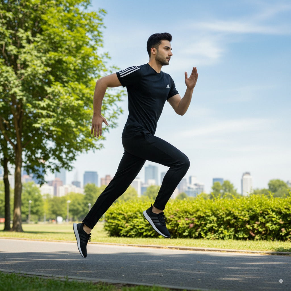Adi Summer Terry Jersey Tracksuit | Black