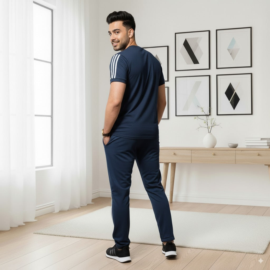 Adi Summer Terry Jersey Tracksuit | Blue