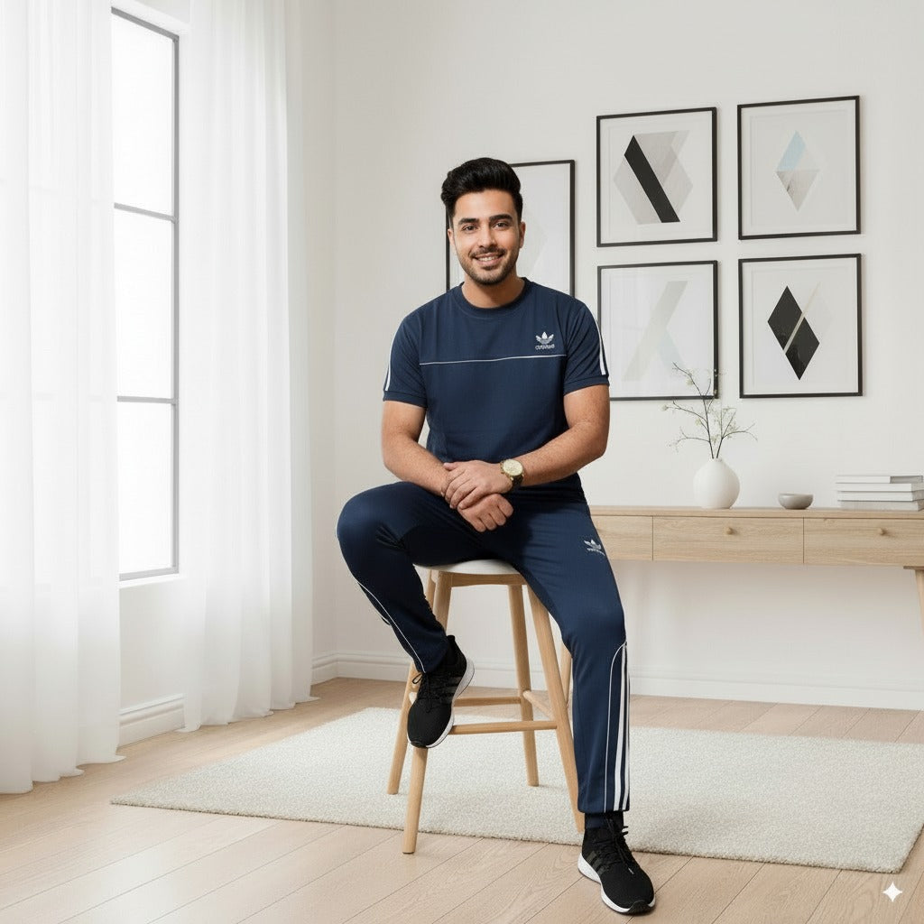 Adi Summer Terry Jersey Tracksuit | Blue