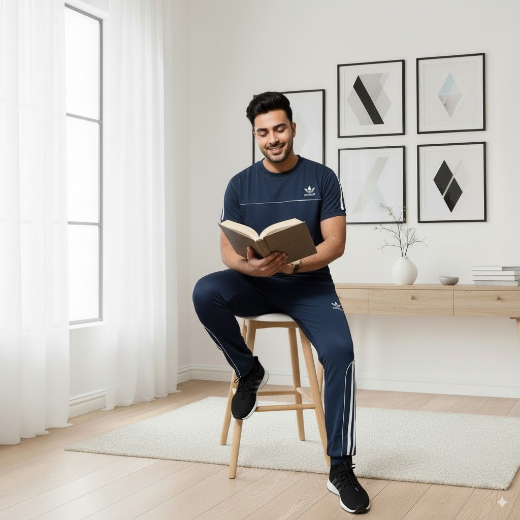 Adi Summer Terry Jersey Tracksuit | Blue