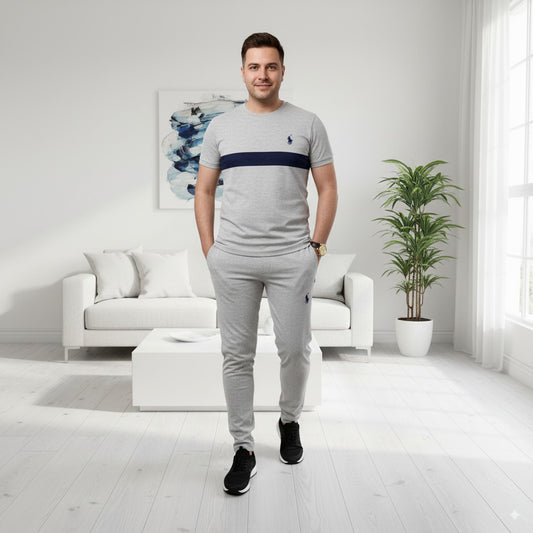 Tracksuit Polo Terry Jersey | Light Grey