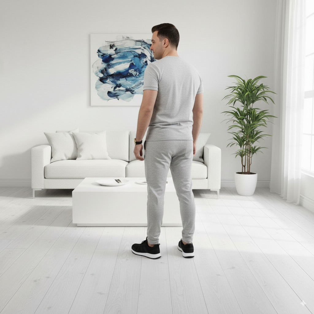 Tracksuit Polo Terry Jersey | Light Grey