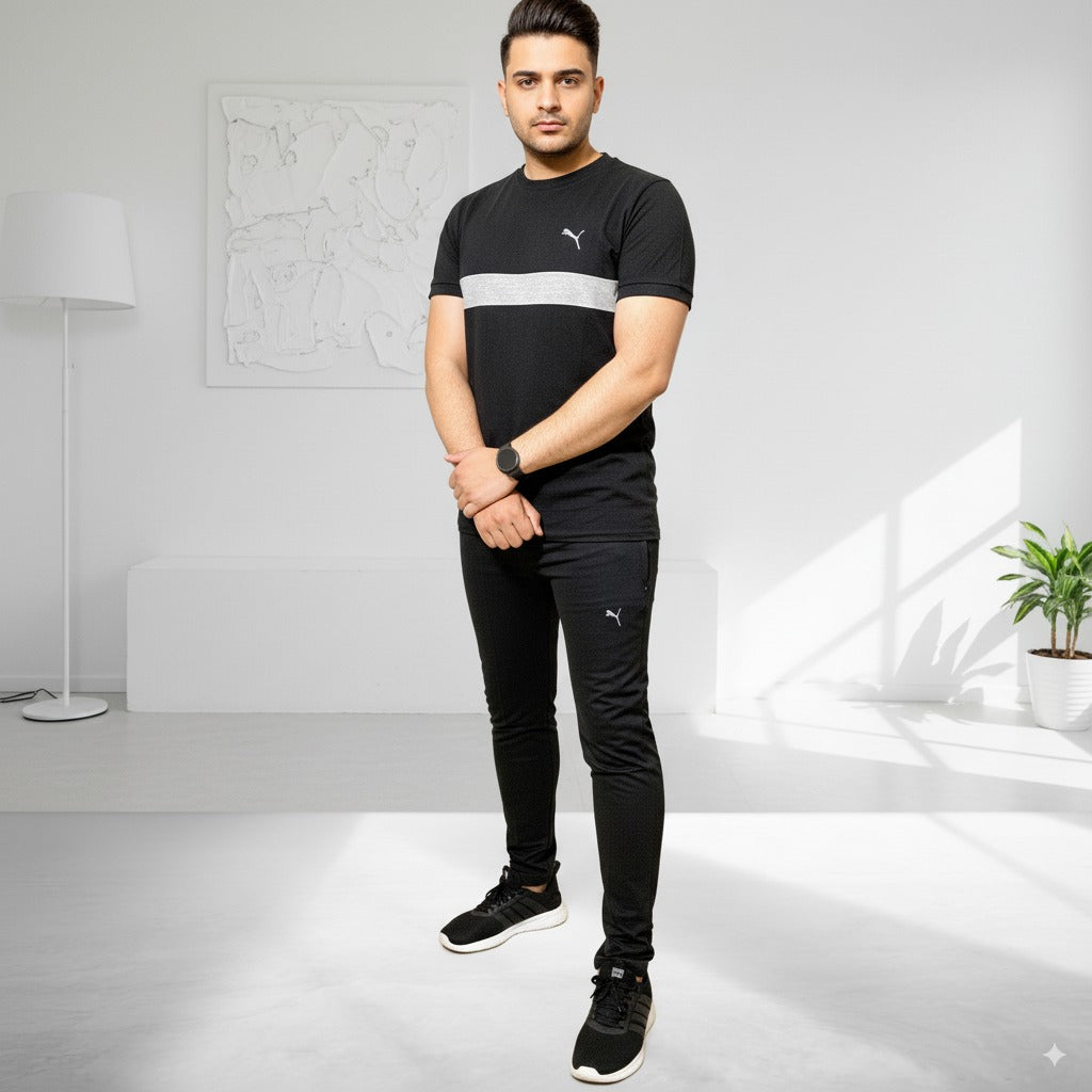 Tracksuit Pum@ Terry Jersey | Black