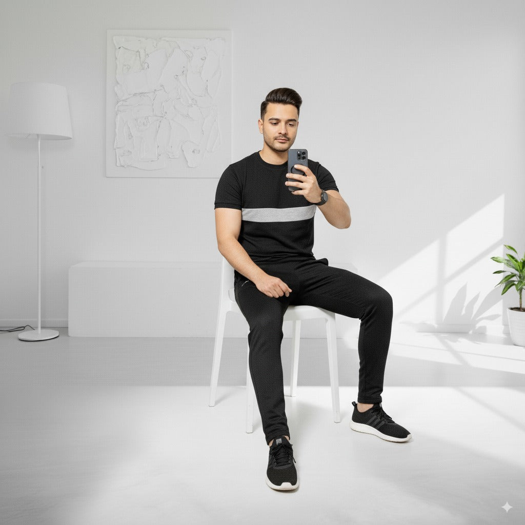 Tracksuit Pum@ Terry Jersey | Black