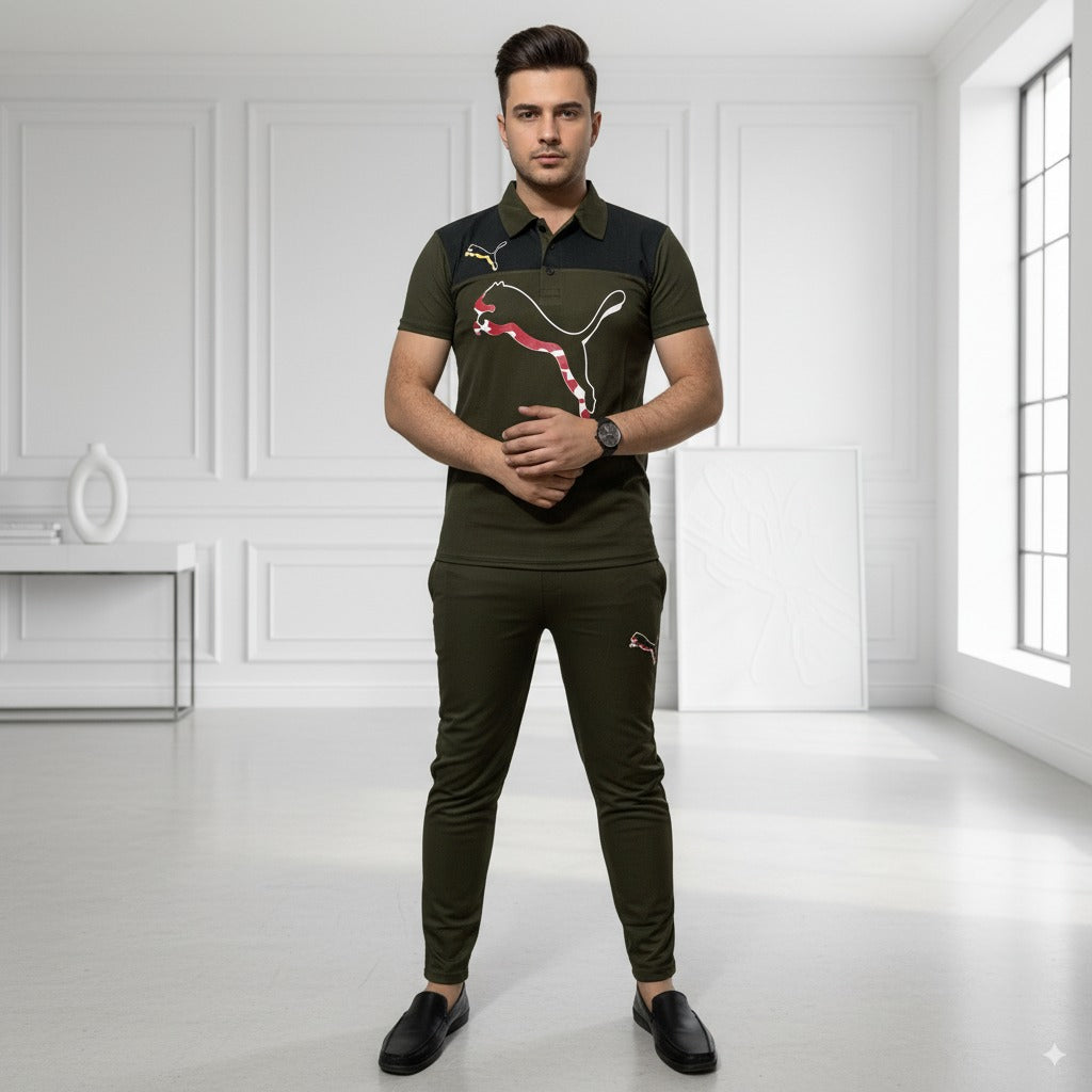 Tracksuit Pum@ Texture | Green