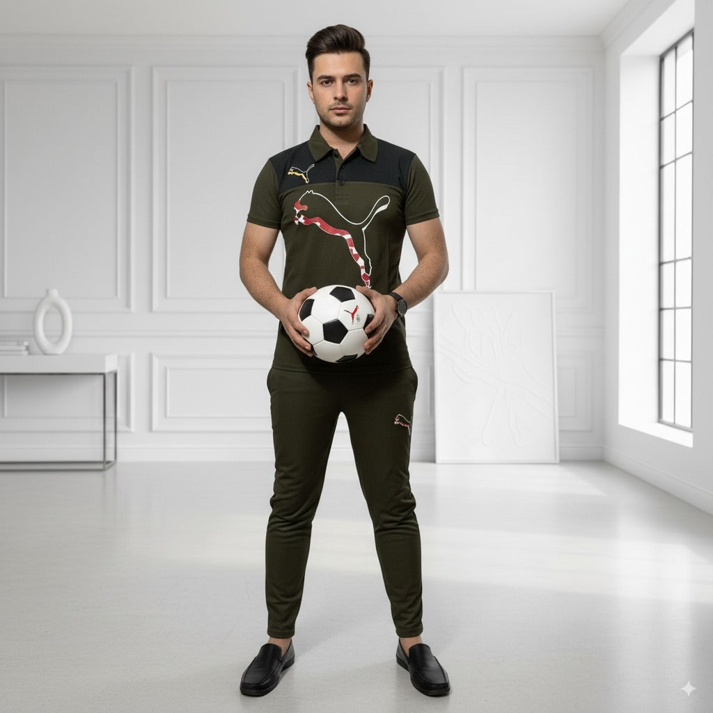 Tracksuit Pum@ Texture | Green