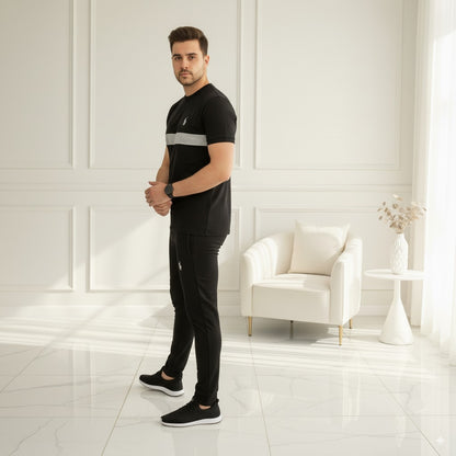 Tracksuit Polo Terry Jersey | Black