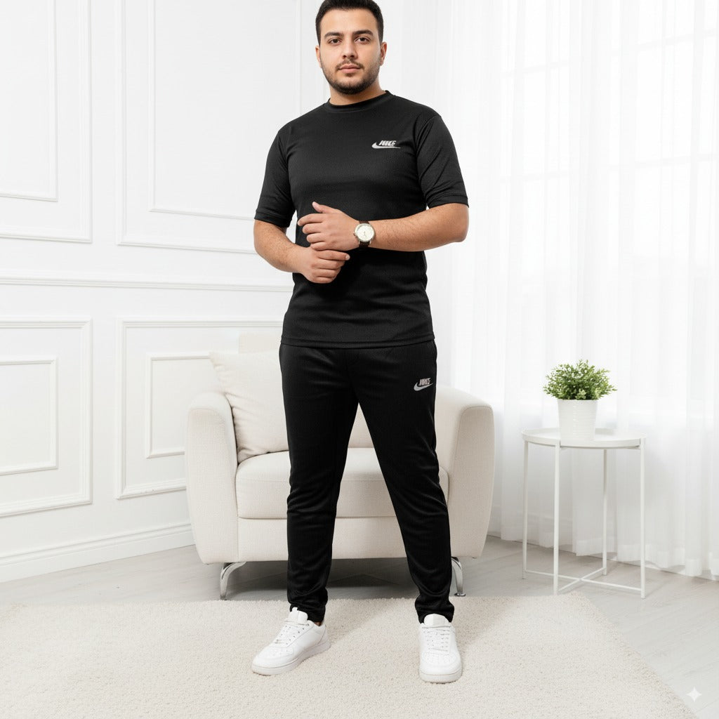 Tracksuit Nik Fish Fabric | Black