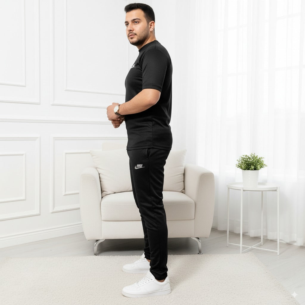 Tracksuit Nik Fish Fabric | Black