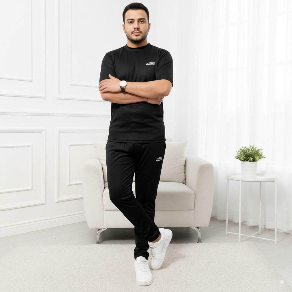 Tracksuit Nik Fish Fabric | Black