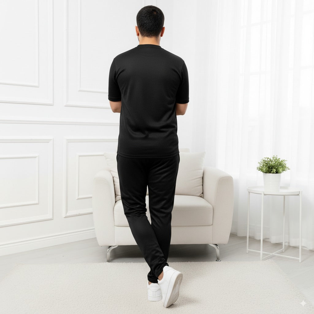 Tracksuit Nik Fish Fabric | Black