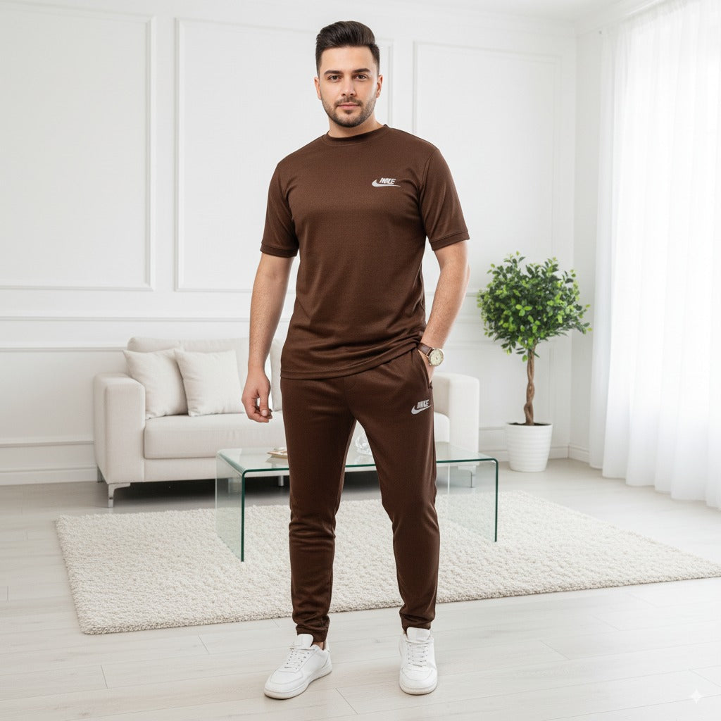Tracksuit Nik Fish Fabric | Brown