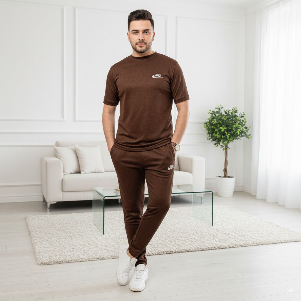 Tracksuit Nik Fish Fabric | Brown