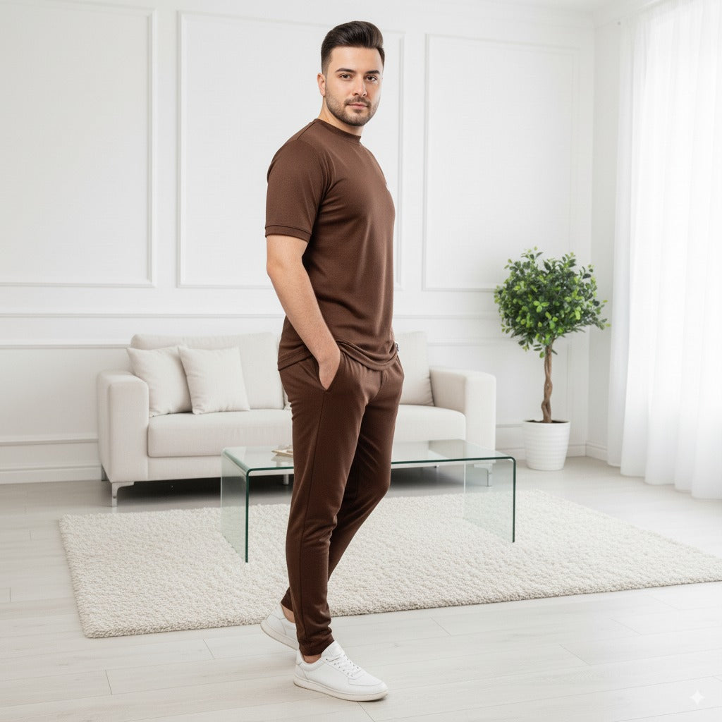 Tracksuit Nik Fish Fabric | Brown