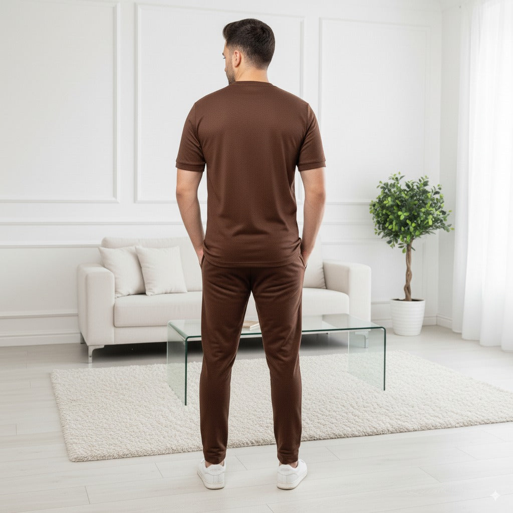 Tracksuit Nik Fish Fabric | Brown