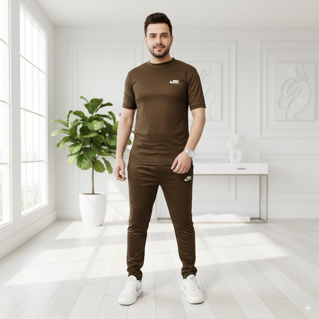 Tracksuit Nik Fish Fabric | Camel