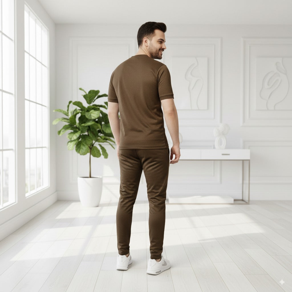 Tracksuit Nik Fish Fabric | Camel