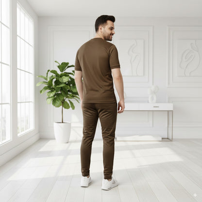 Tracksuit Nik Fish Fabric | Camel