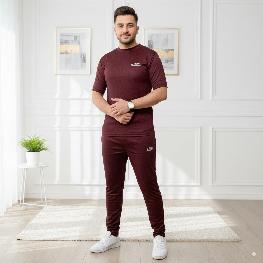 Tracksuit Nik Fish Fabric | Maroon