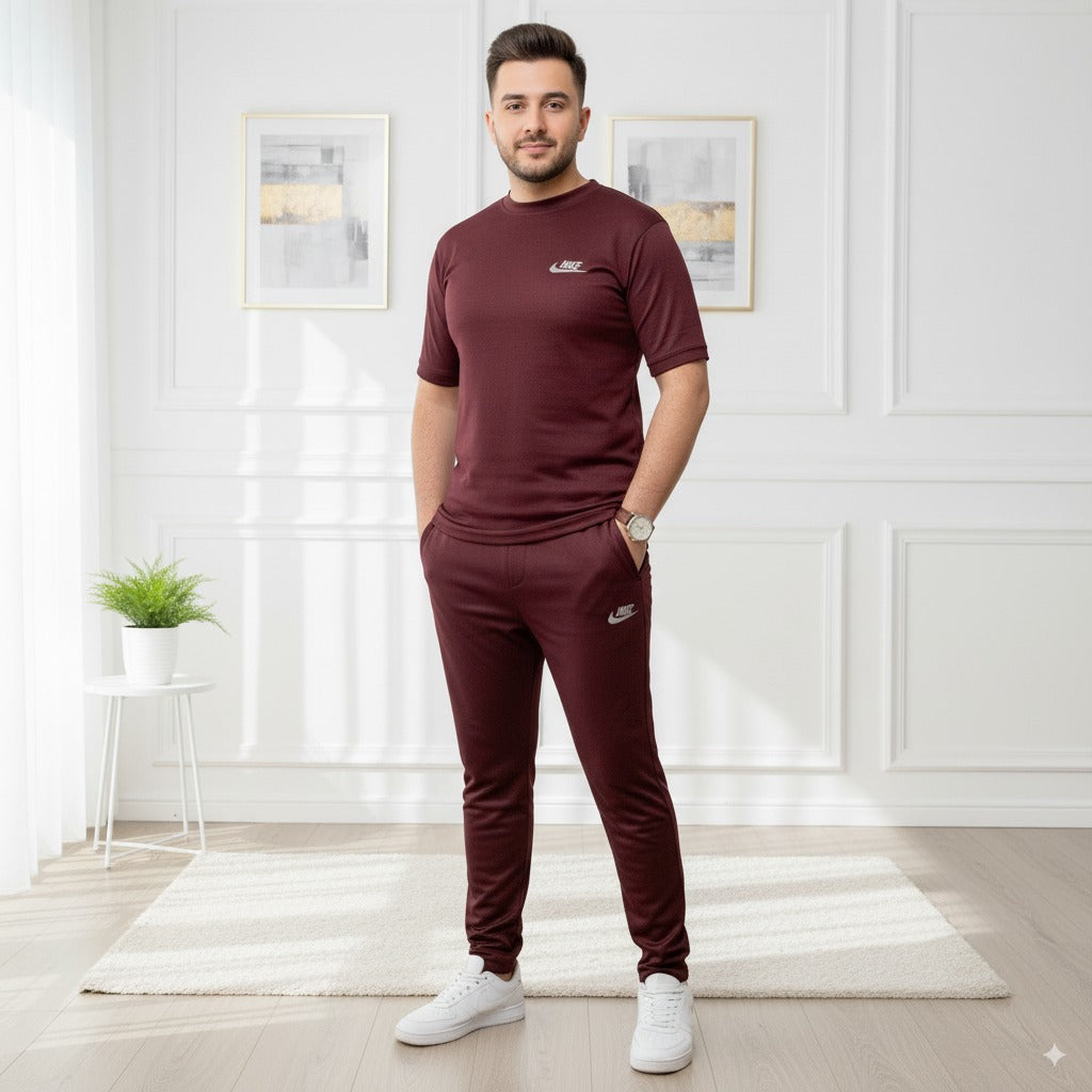 Tracksuit Nik Fish Fabric | Maroon