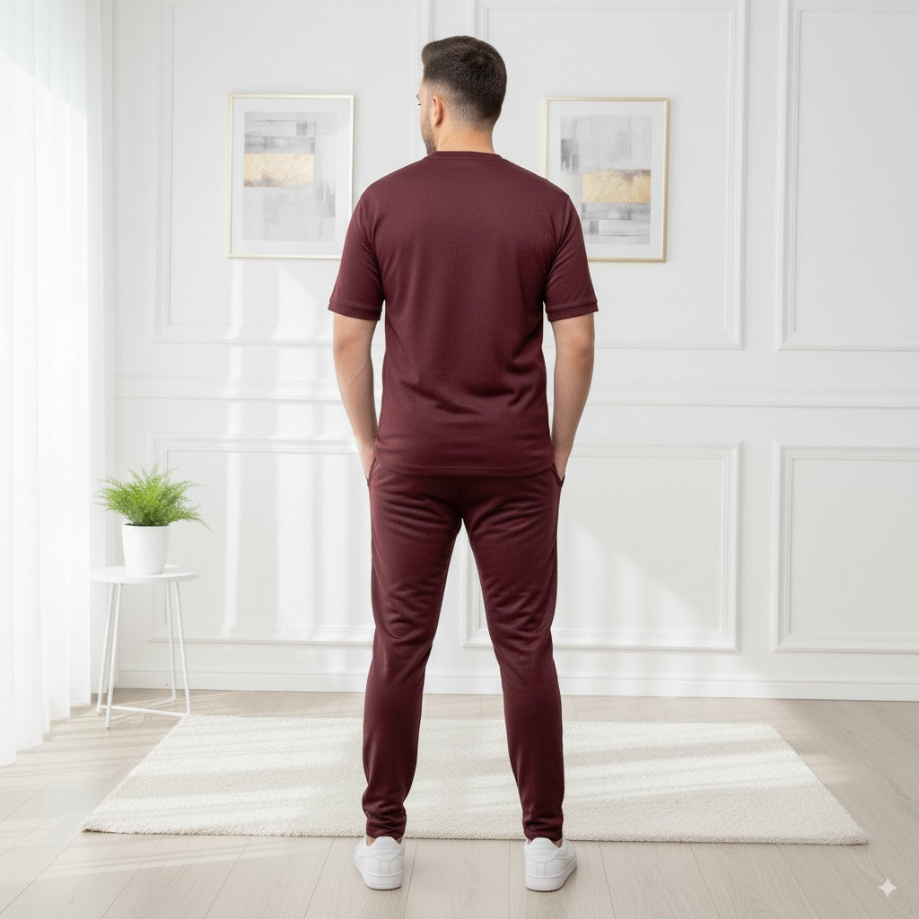 Tracksuit Nik Fish Fabric | Maroon