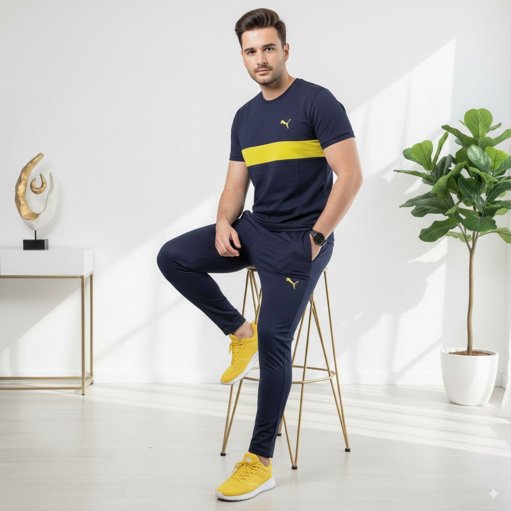 Tracksuit Pum@ Terry Jersey | Blue