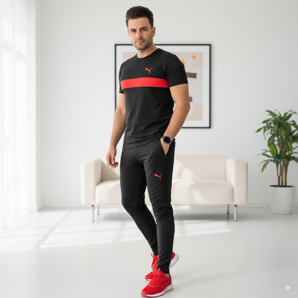 Tracksuit Pum@ Terry Jersey | Grey