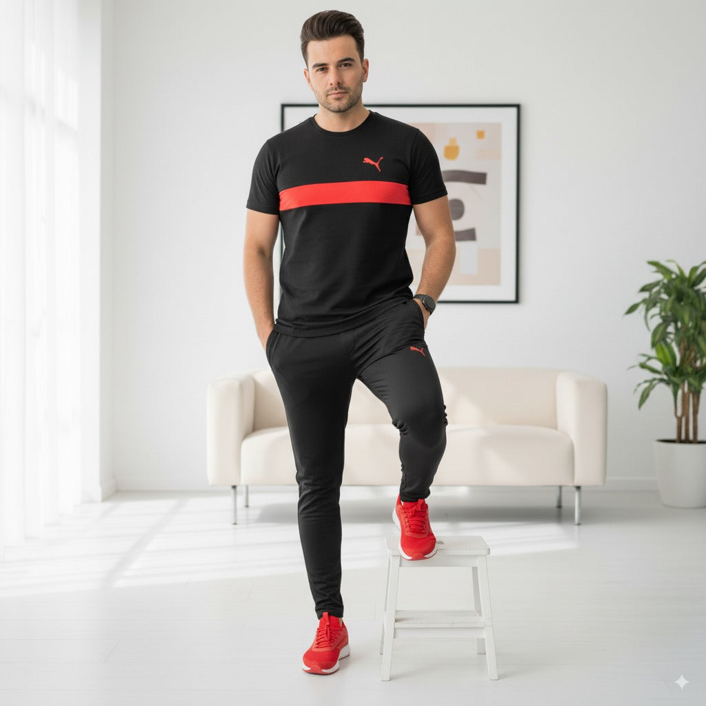 Tracksuit Pum@ Terry Jersey | Grey