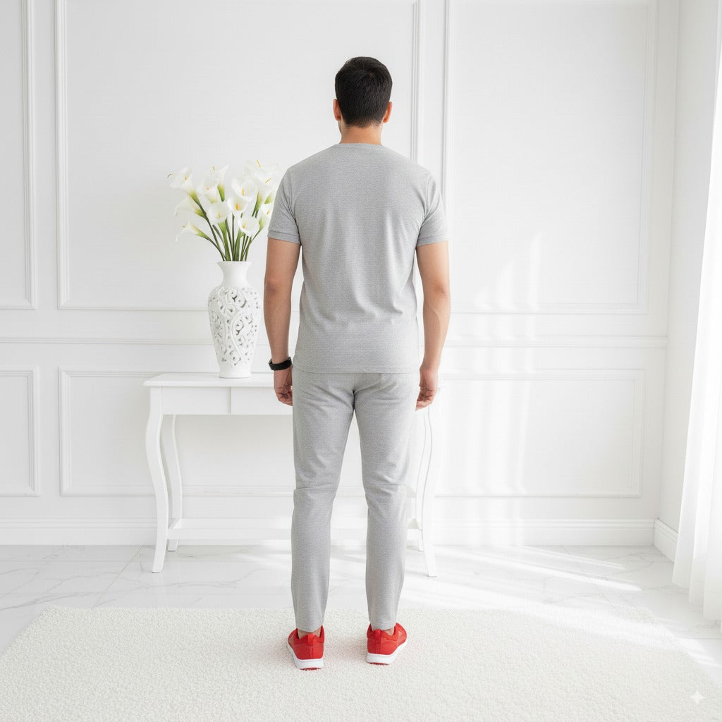 Tracksuit Pum@ Terry Jersey | Light Grey