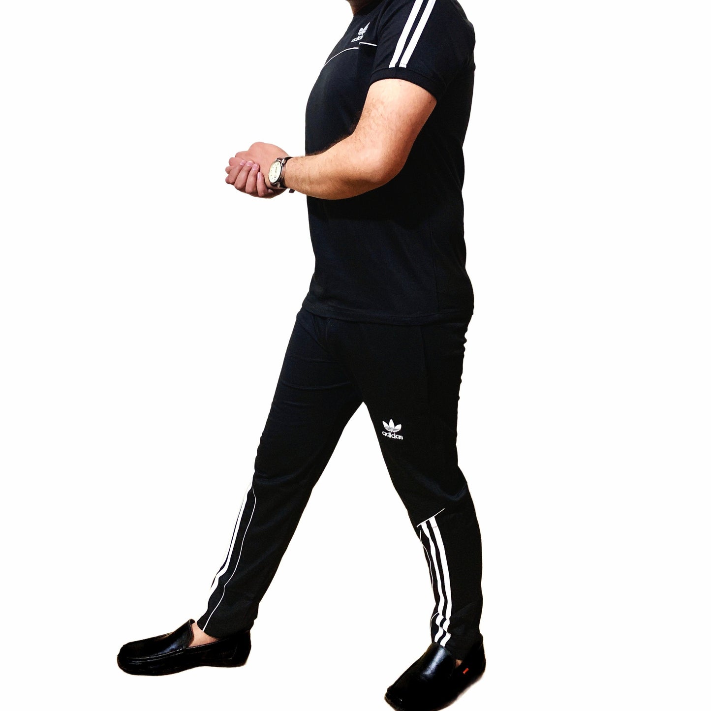 Adi Summer Terry Jersey Tracksuit | Black