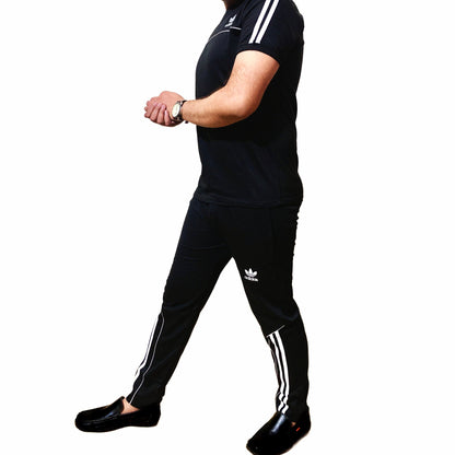 Adi Summer Terry Jersey Tracksuit | Black
