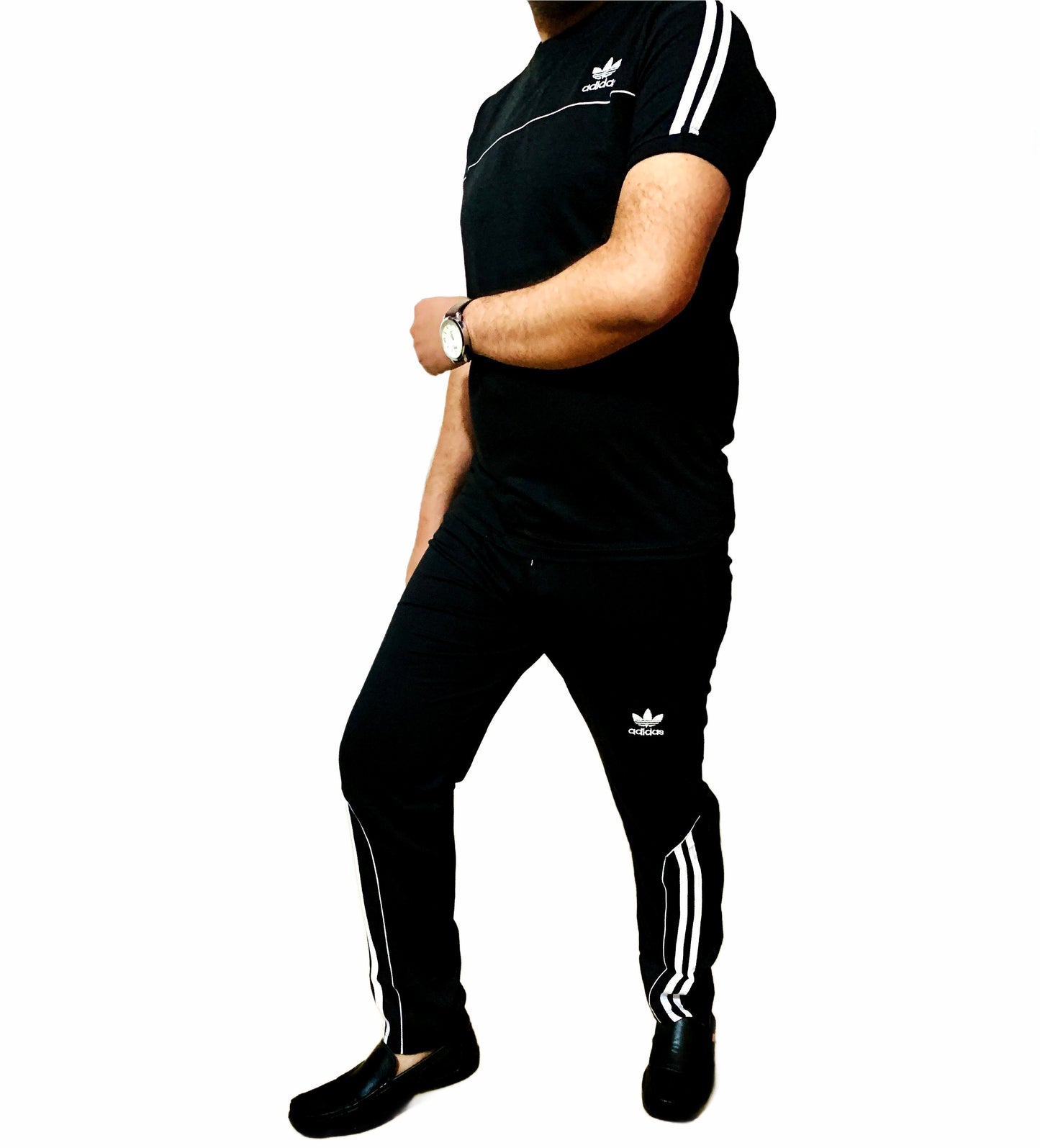 Adi Summer Terry Jersey Tracksuit | Black