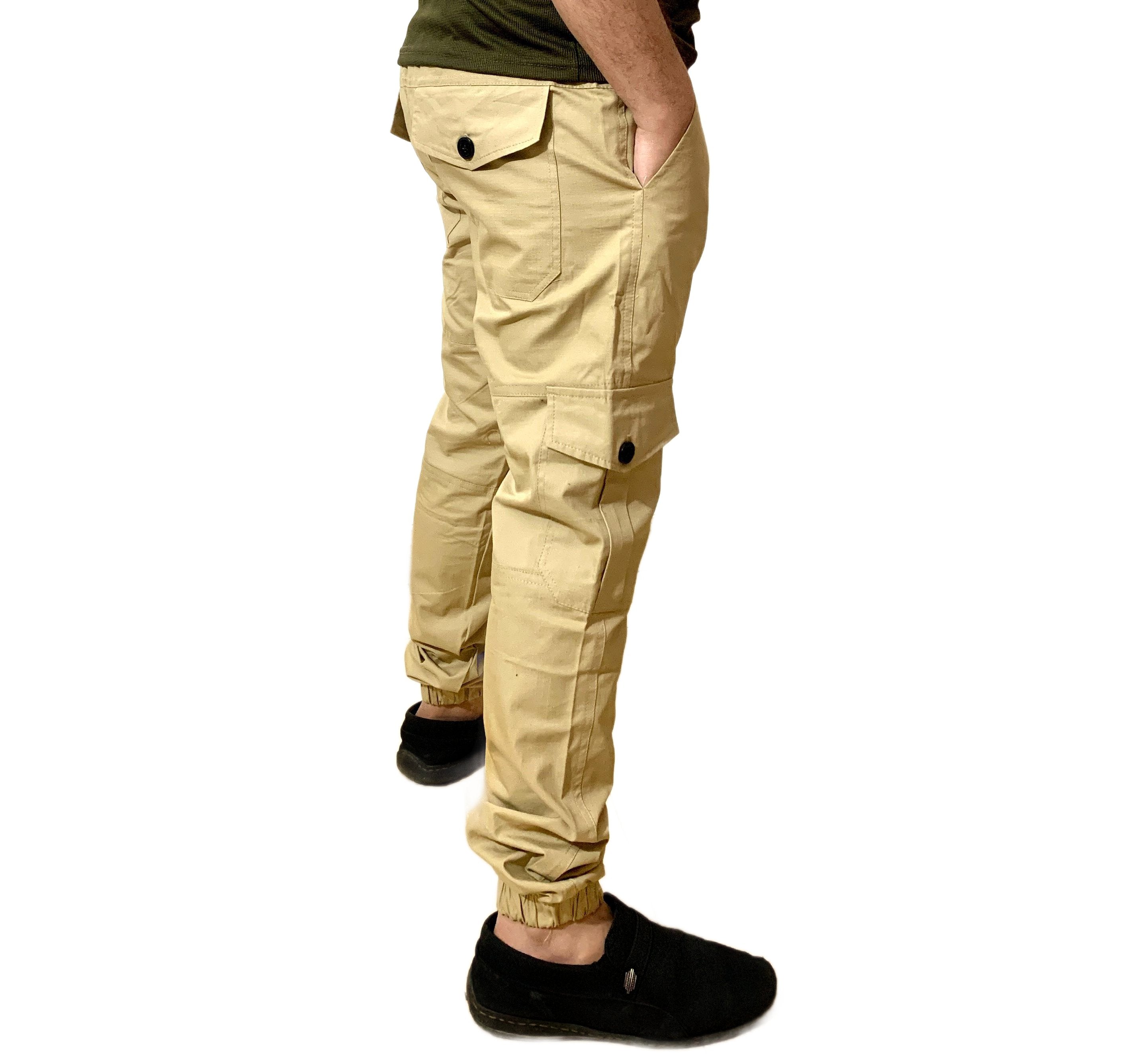 Cotton Cargo Trousers 6 Pockets | Camel
