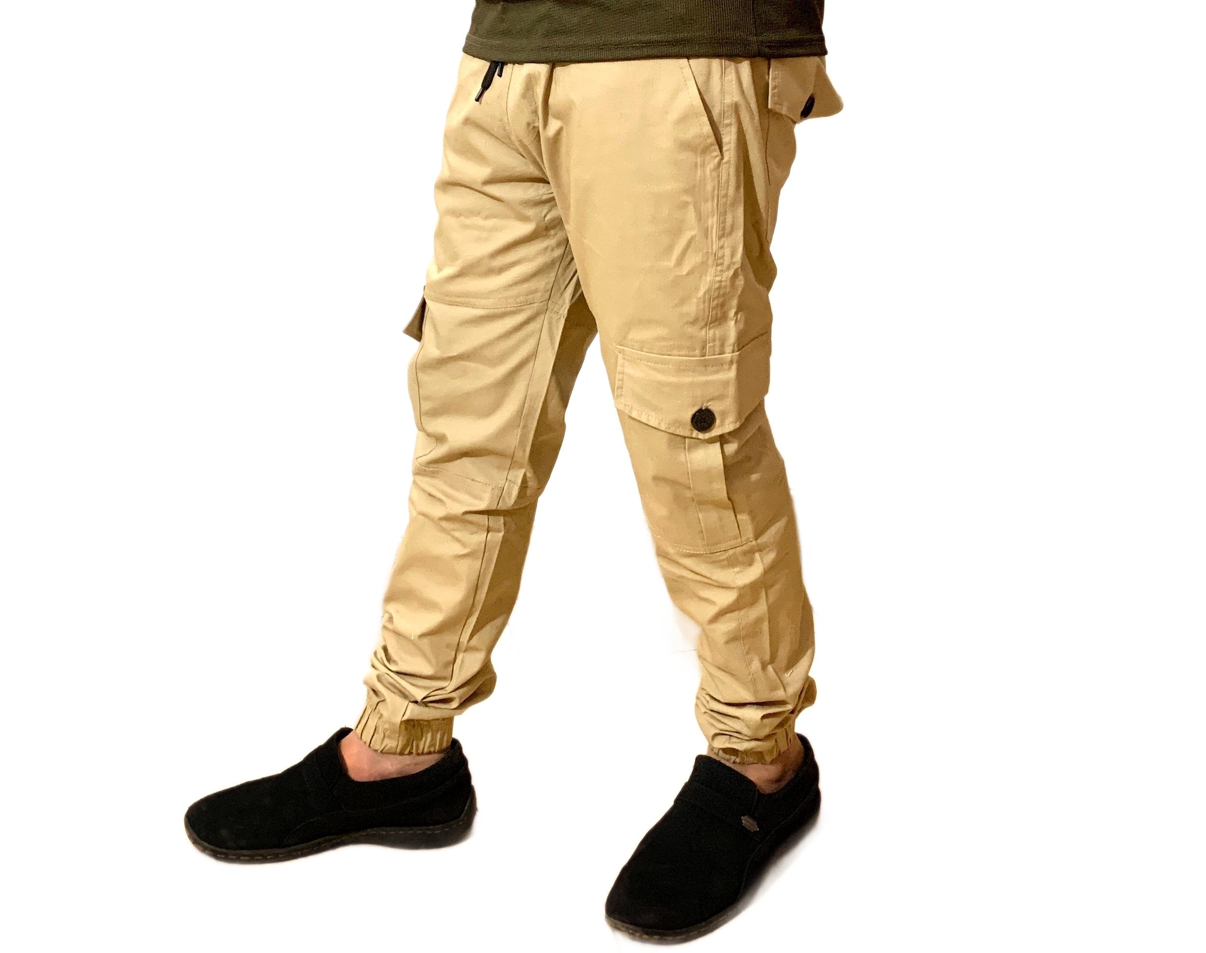 Cotton Cargo Trousers 6 Pockets | Camel